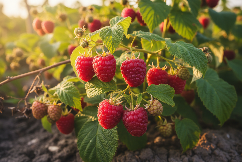 Himbeeren in natura
