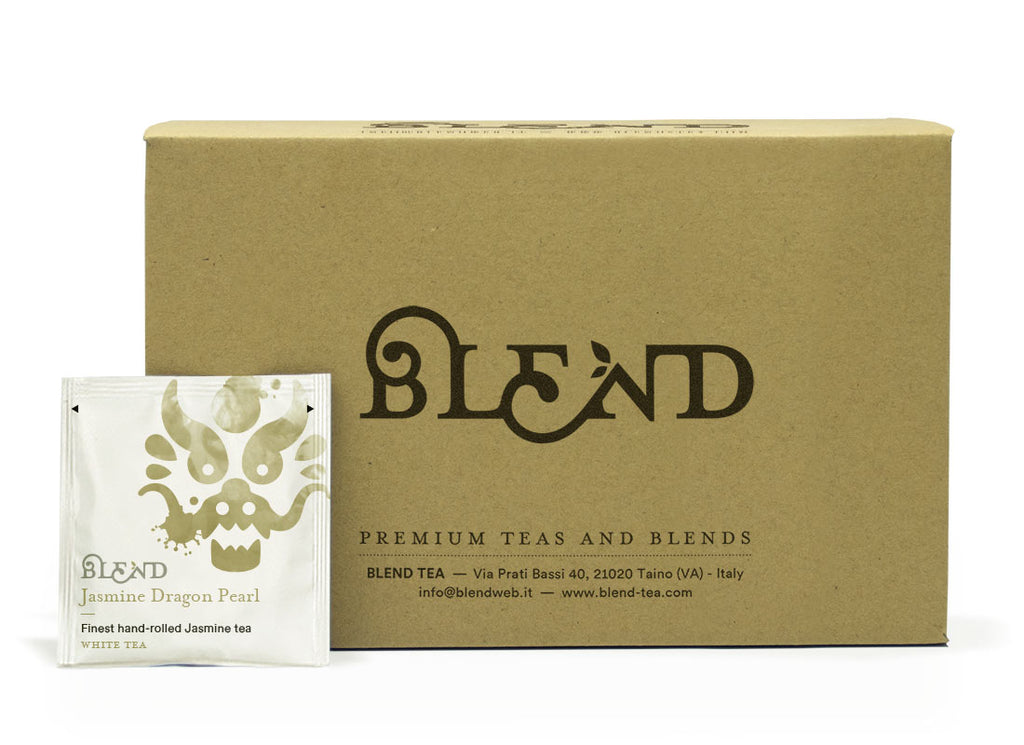Jasmine Dragon Pearl (weißer Tee) — 15 Pyramidenbox