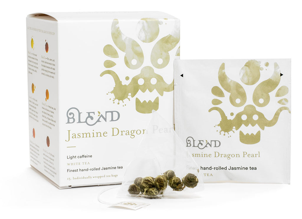 Jasmine Dragon Pearl (weißer Tee) — 15 Pyramidenbox