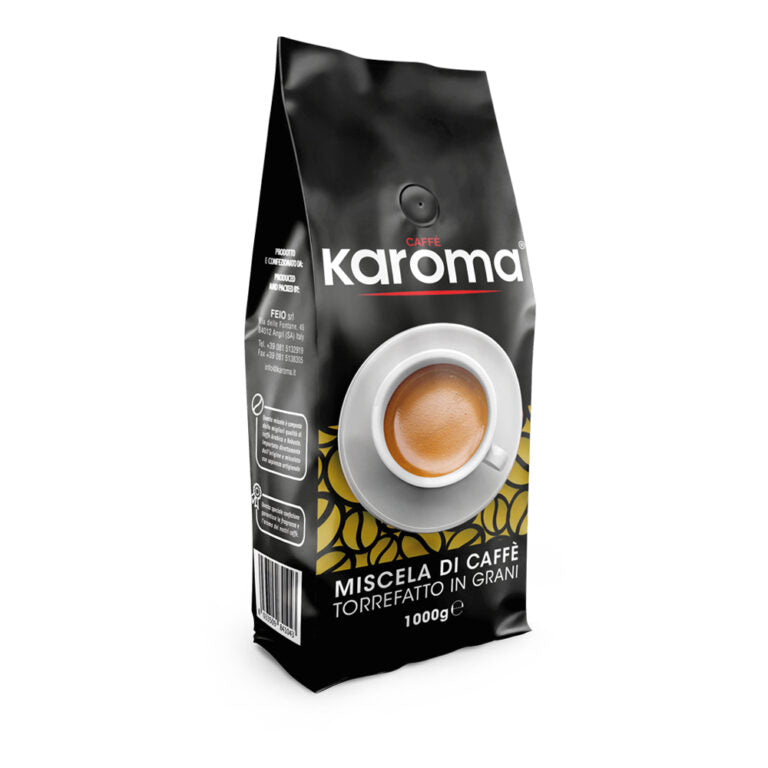 KAROMA Kaffee Soave, 20% Robusta/ 80% Arabica, Packung  1 Kg.