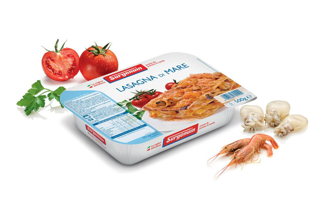 Lasagne mit Fisch und Meeresfrüchten 500 g – tiefgekühlt