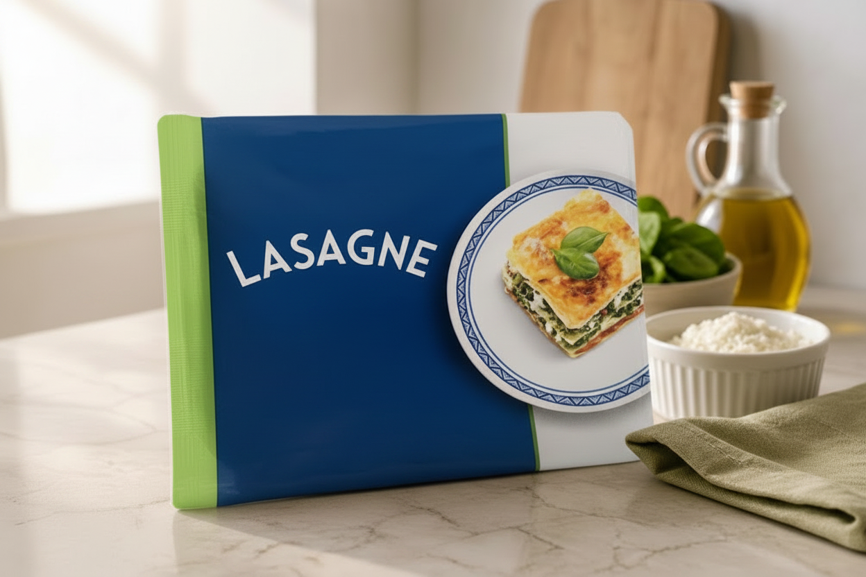 Lasagne Spinat & Ricotta 400g. - Ein echtes italienisches Produkt.