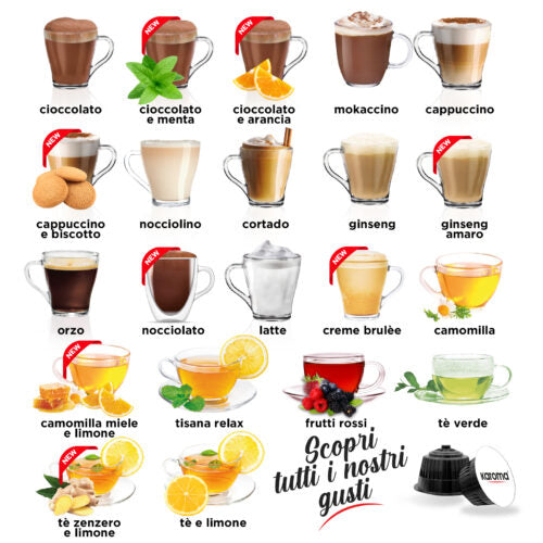 Karoma 16/96 Kapsel TE AL LIMONE - kompatible DOLCE GUSTO