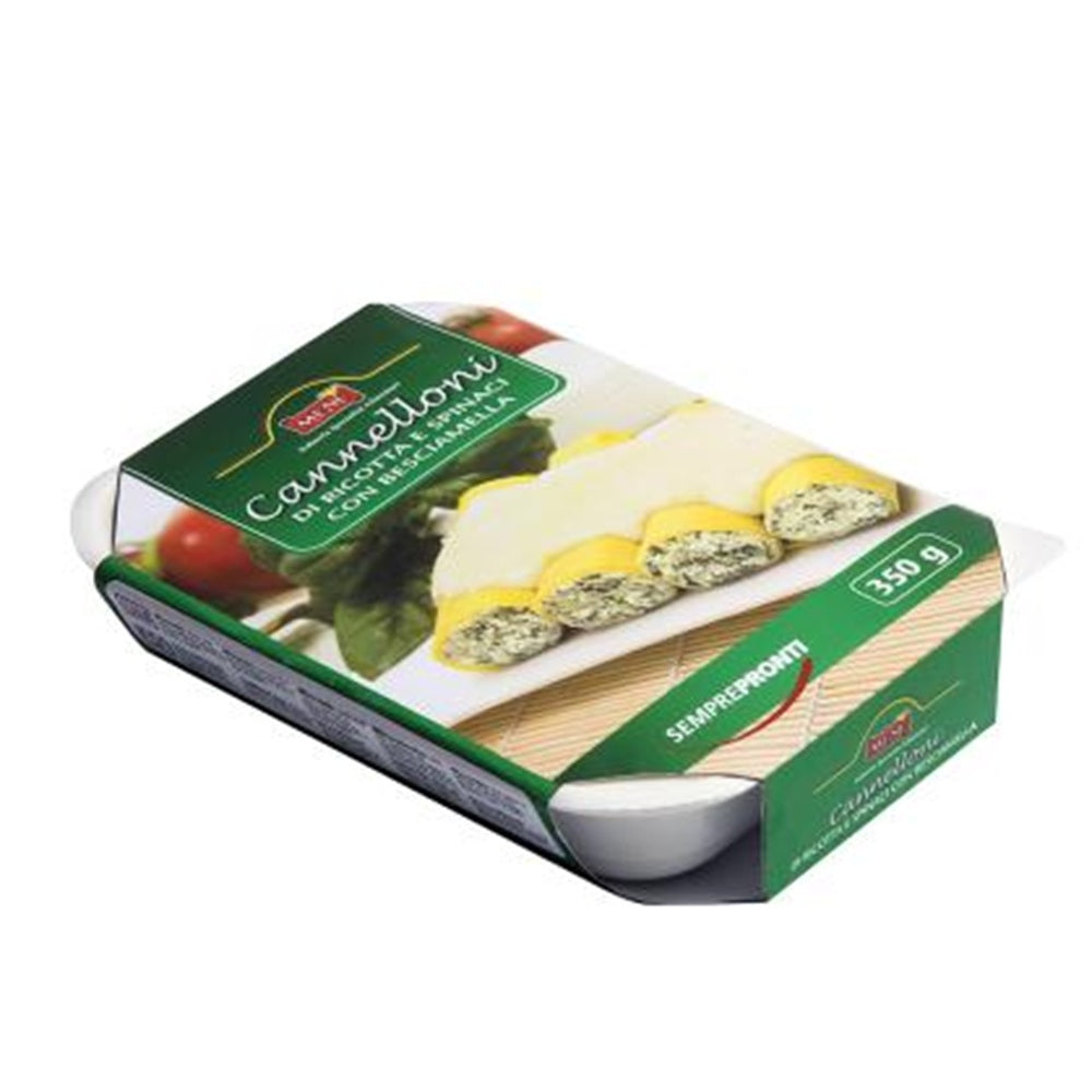 Cannelloni mit Ricotta-Spinat-Füllung und Béchamelsauce 350 g. -  Ein echtes italienisches Produkt.