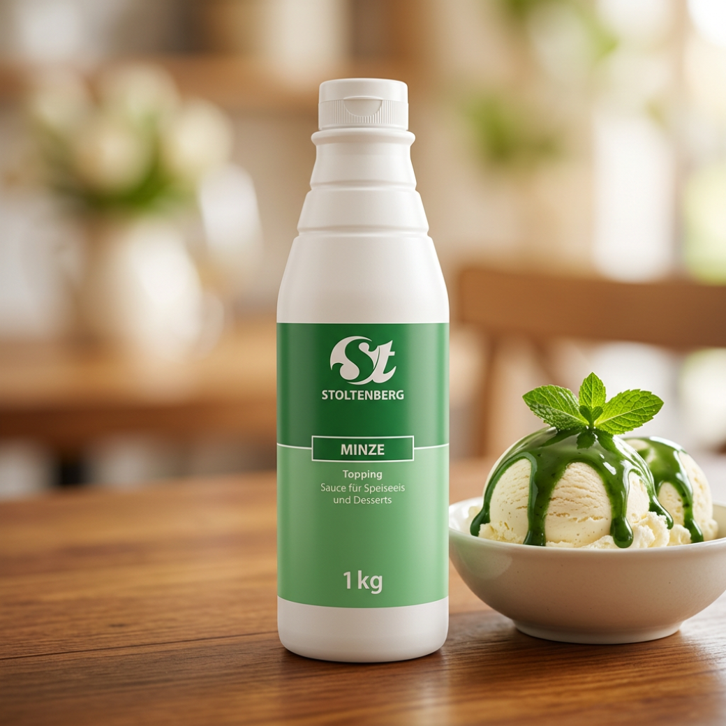 STOLTENBERG Minz-Topping – Sauce für Eis & Desserts, 1 kg