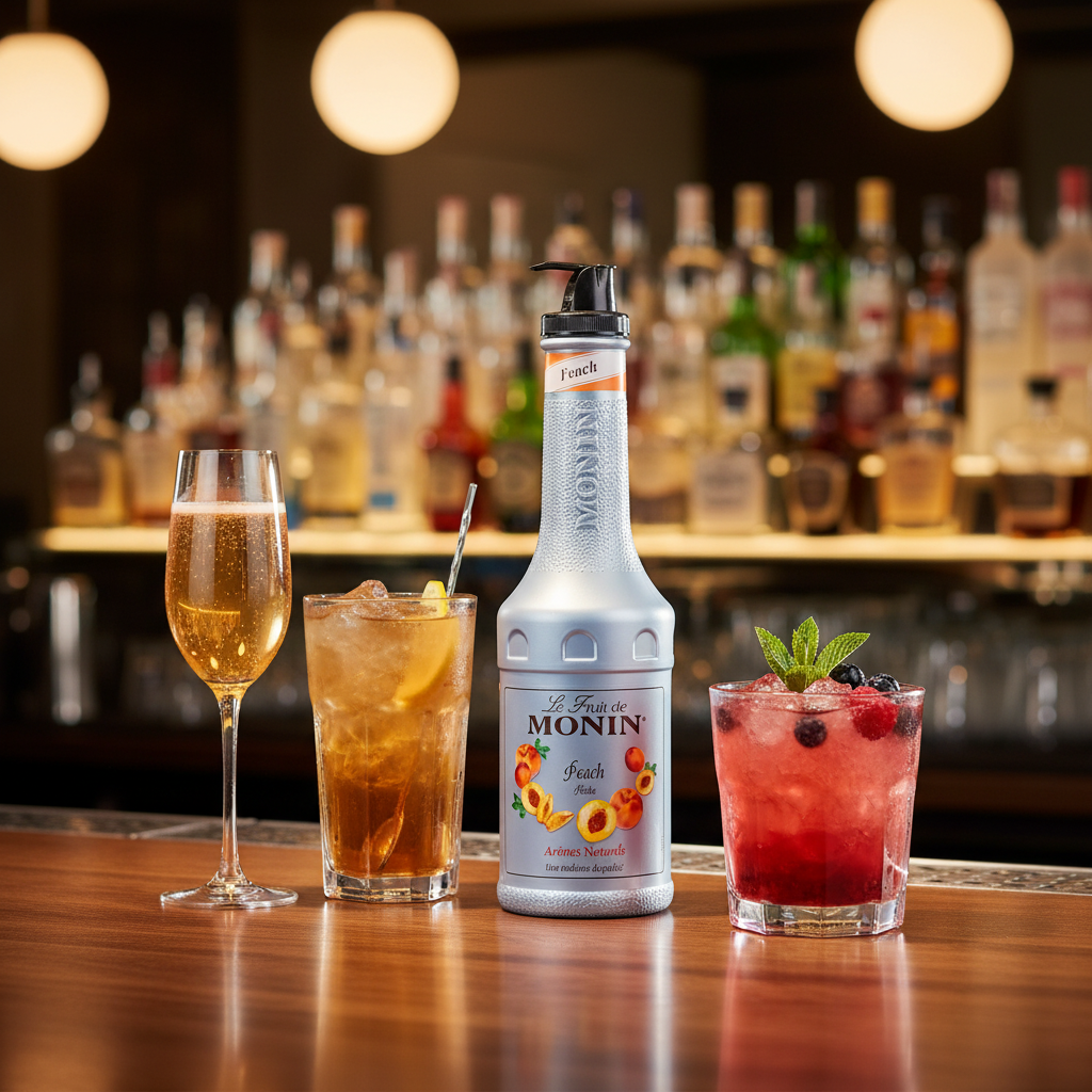 Le Fruit de MONIN Fruchtpüree Pfirsich 1 lt.