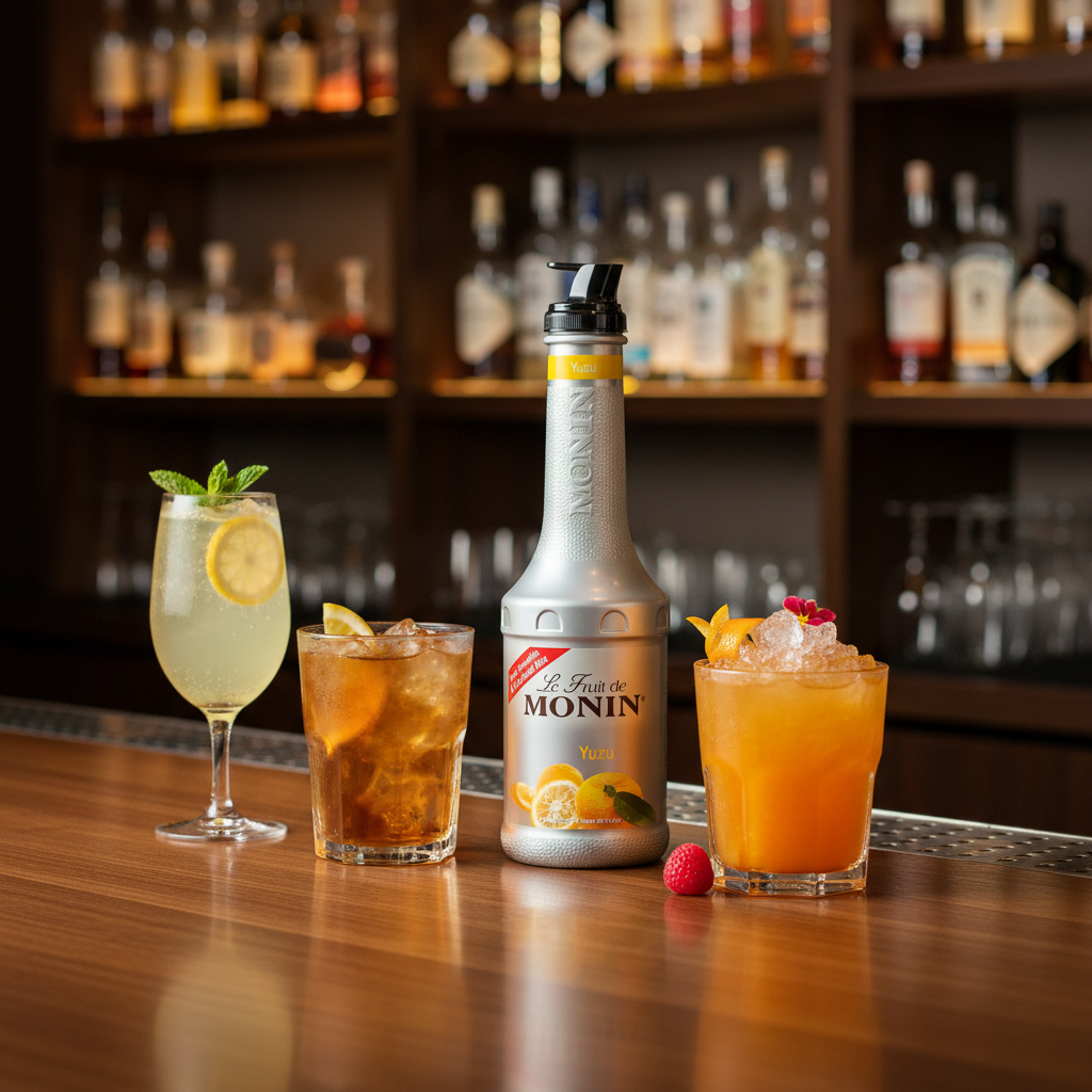 Le Fruit de MONIN Püreemix Yuzu 1 lt.