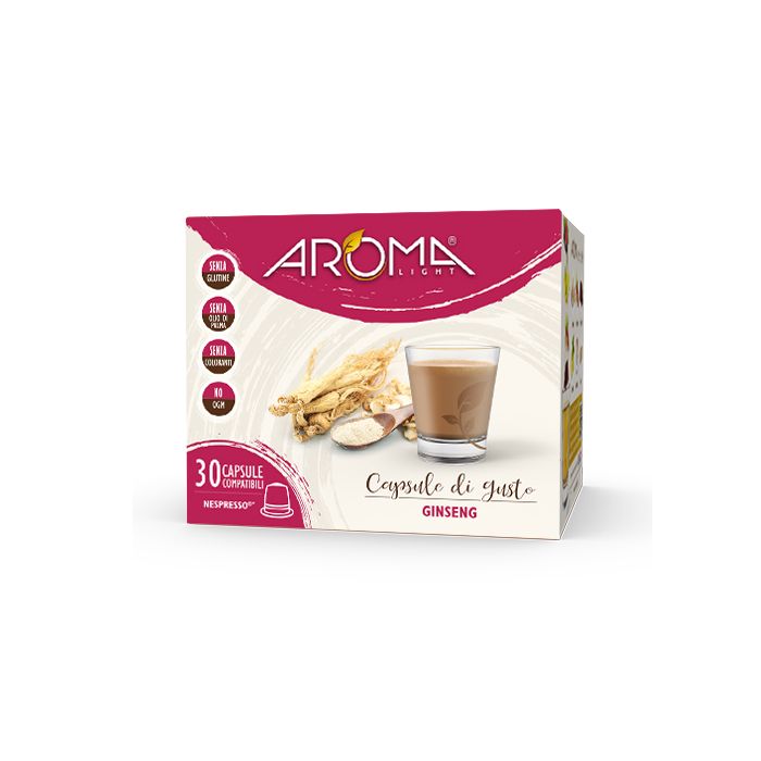 30 Kaffeekapseln Ginseng Aroma Light -kompatible für Nespresso