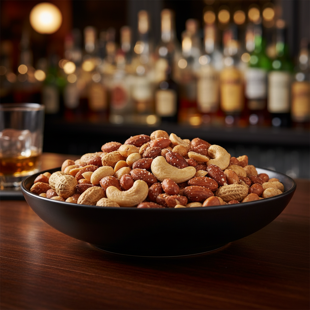 Mix aus Nusskernen und Erdnusskernen, geröstet und gesalzen Bar Mix 1kg