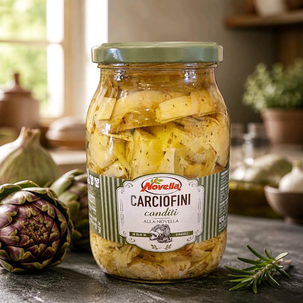 Novella Artischocken in Sonnenblumenöl 980 g aus Italien