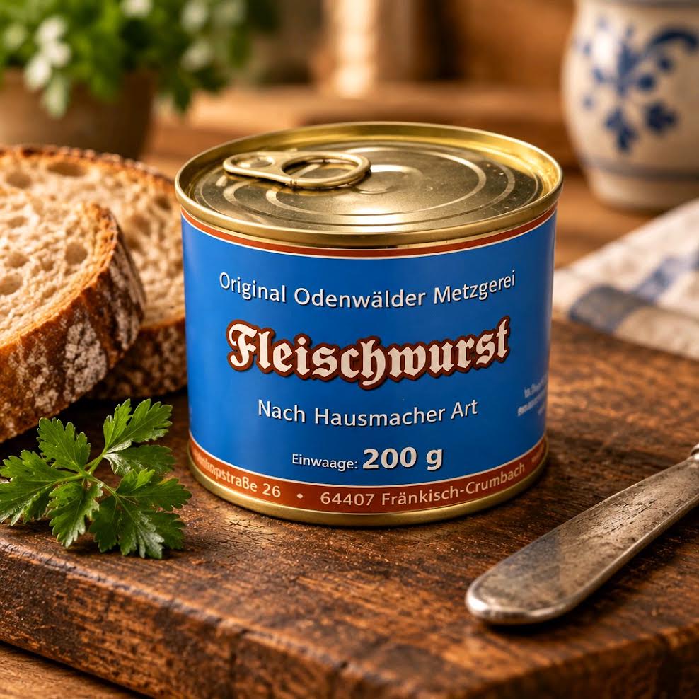 Odenwälder Metzgerei Fleischwurst – 200 g