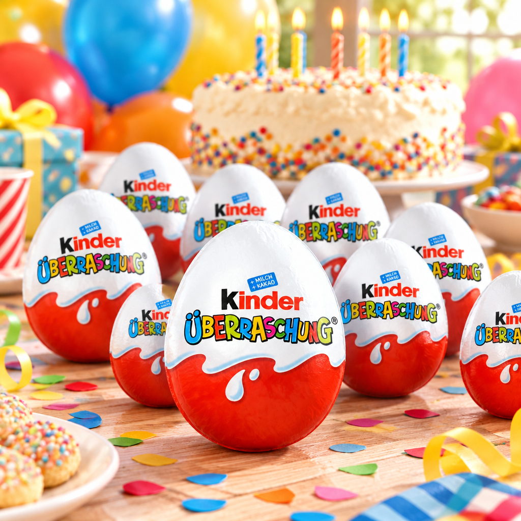 Ovetti Kinder a una festa di compleanno