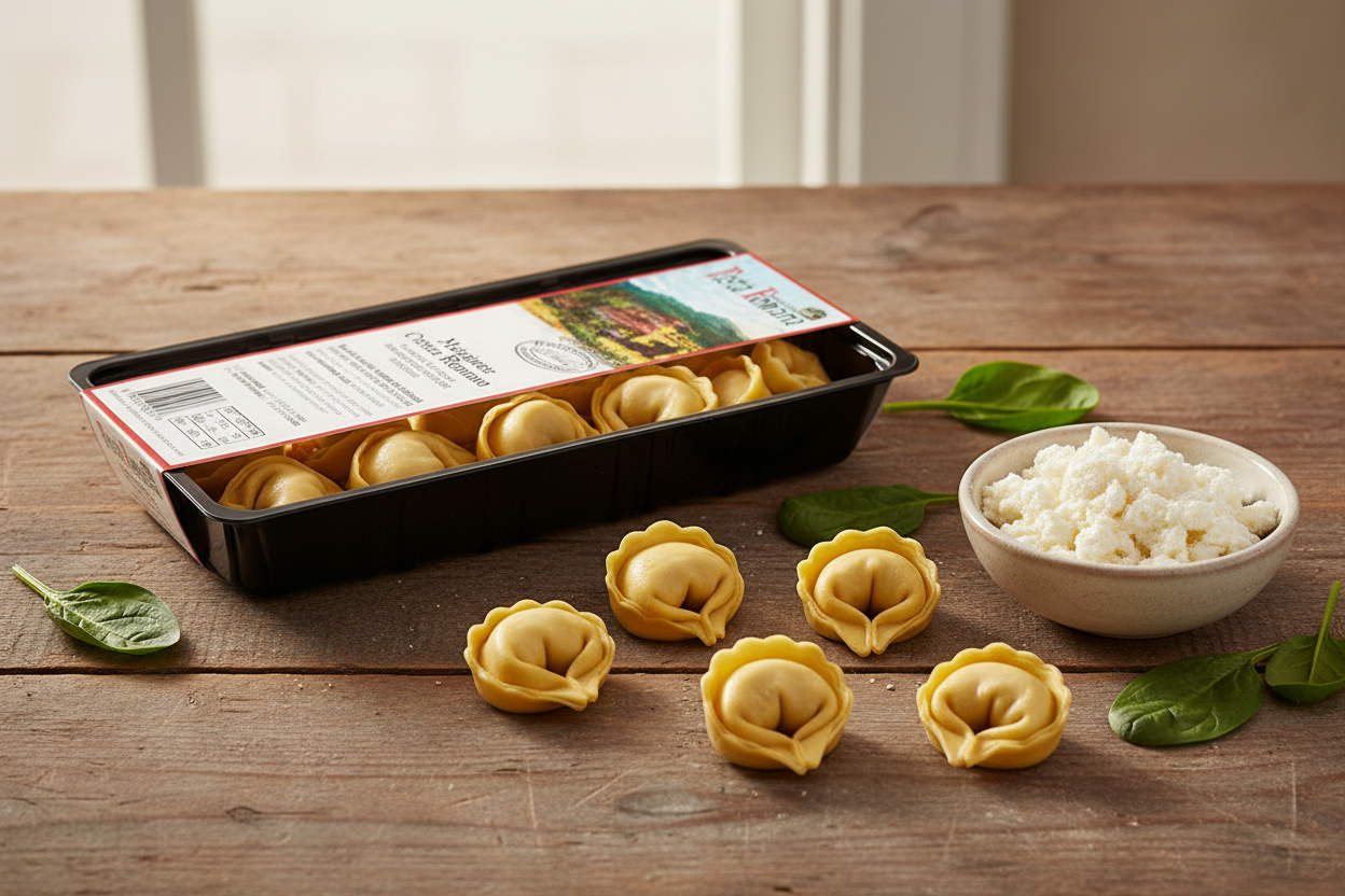 Pasta Romana Maxi Tortelloni - Immagine con confezione reale