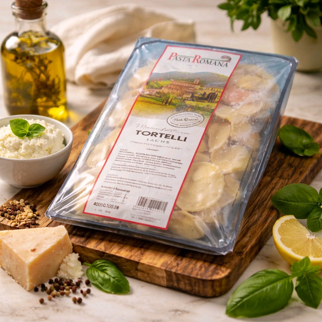 Pasta Romana Tortelli mit Ziegenkäse, Feigen und Rosmarin 500 Gr.