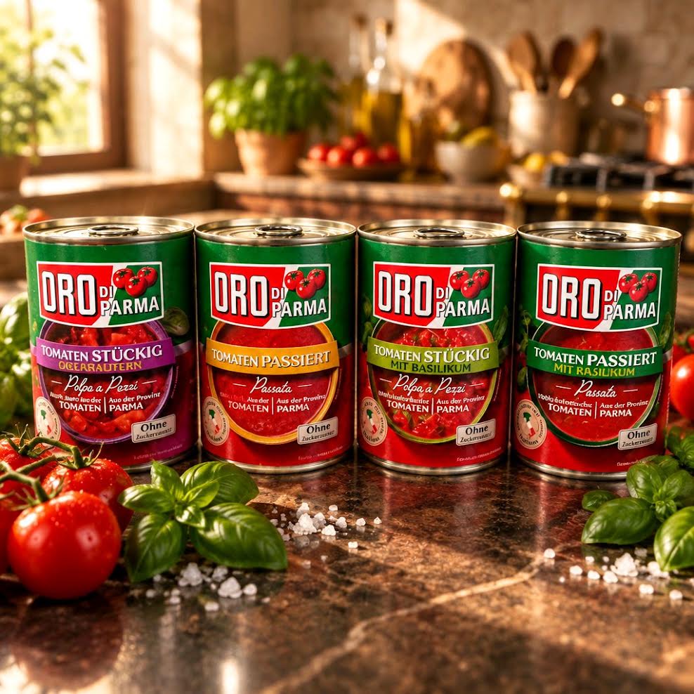Oro di Parma Tomaten-Quartett 4 × 400 g