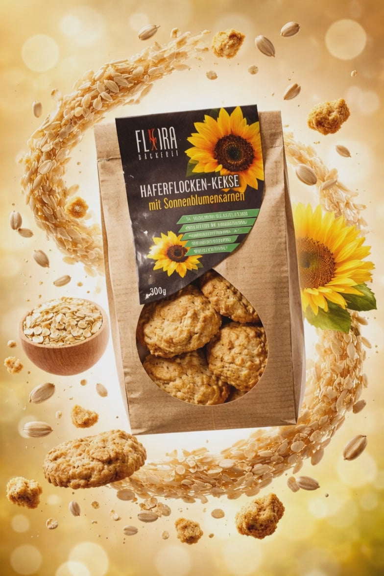 Haferflockenkekse mit Haselnüssen  300g