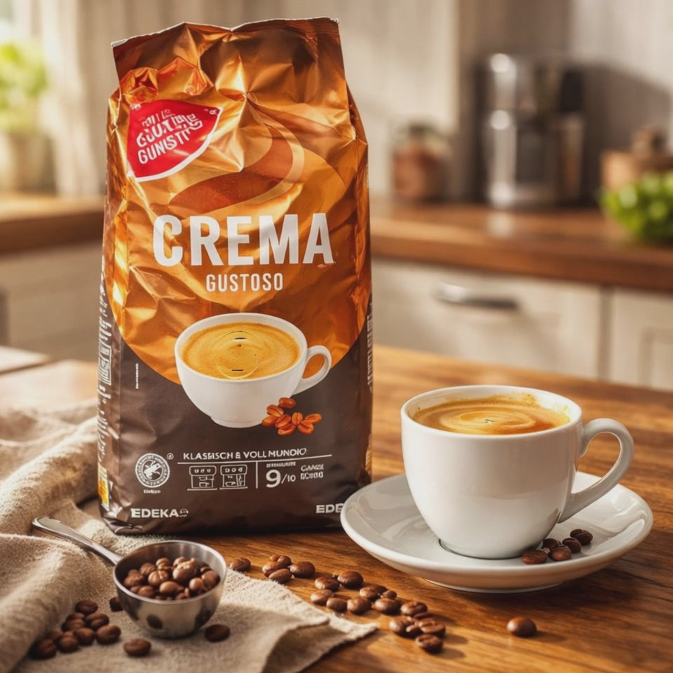 Gut & Günstig Caffe Crema Aroma ganze Bohnen 1kg