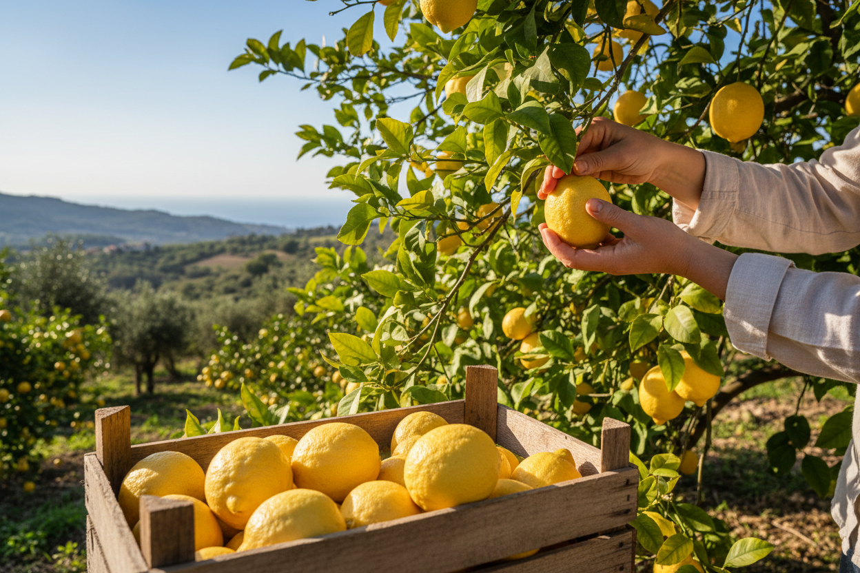 Raccolta manuale dei limoni – Sicilia