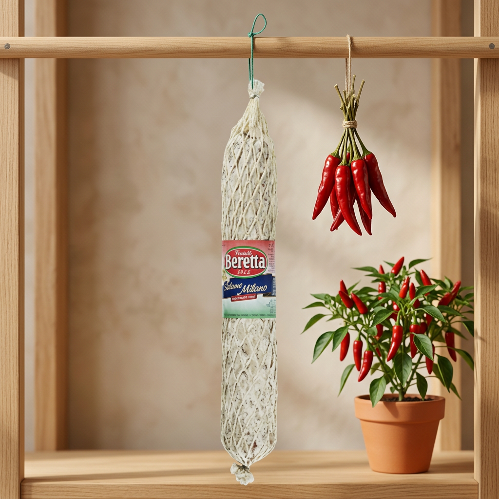 Beretta Fratelli Salame Milano – feinkörnige Edelsalami ca. 1,5 kg