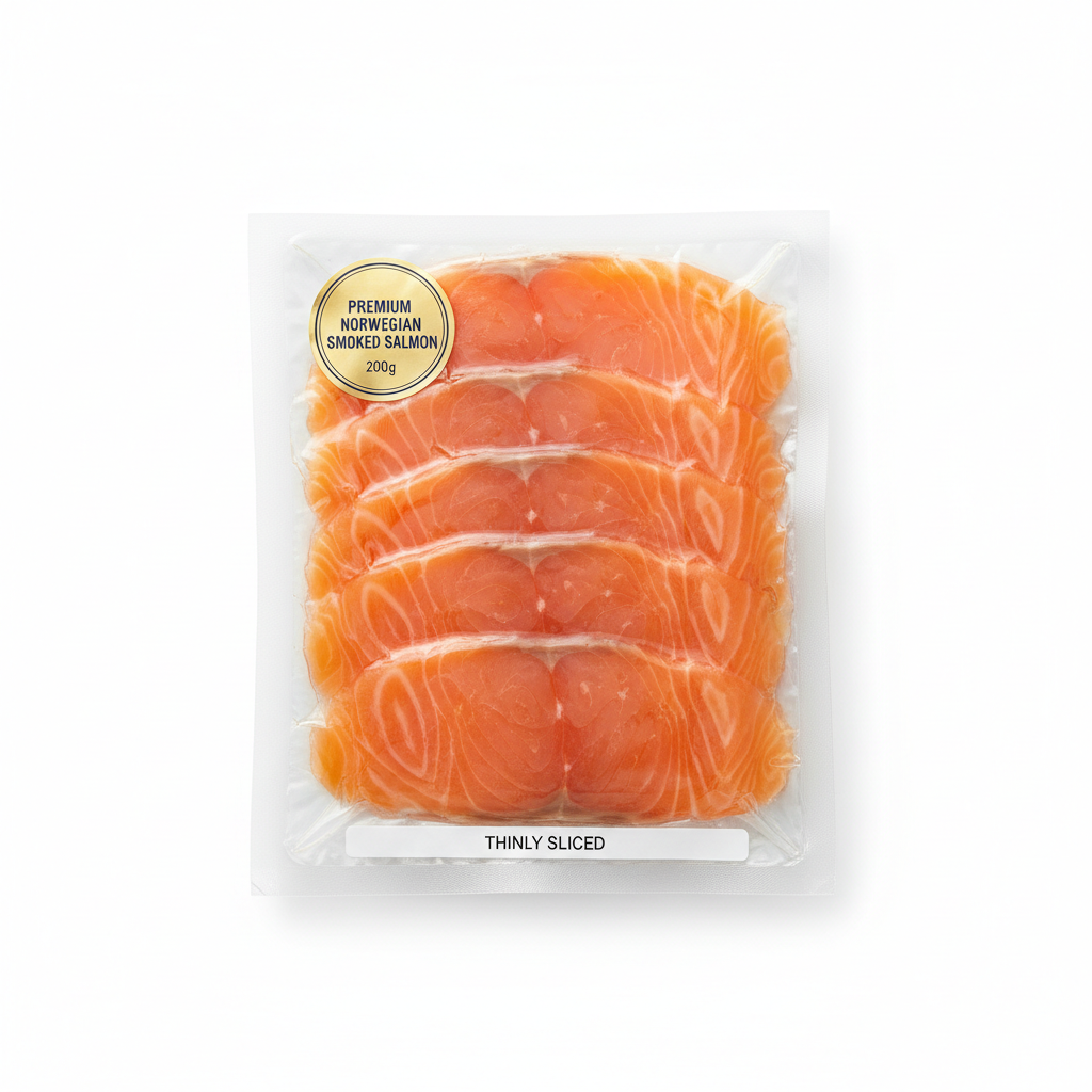 Salmone affumicato a fette 200g