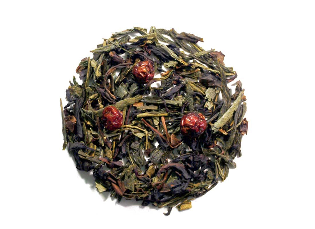 Sencha Currant   (grüner  Tee) — 15 Pyramidenbox