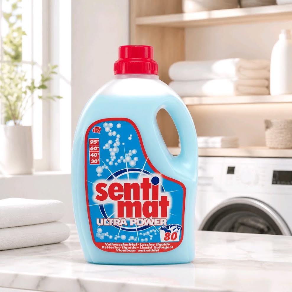 Sentimat ultra Power Waschmittel für Bunt und Weißwäsche 80WL 4l