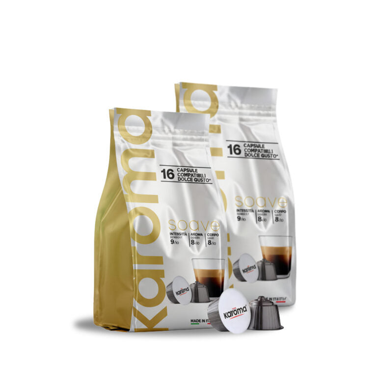 Kaffee Karoma Soave Mischung - Dolce Gusto kompatible 16/96 Kapseln