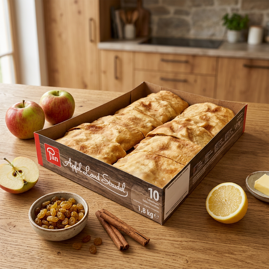 Pan Land Strudel Apfel fertiggebackene 10x180g