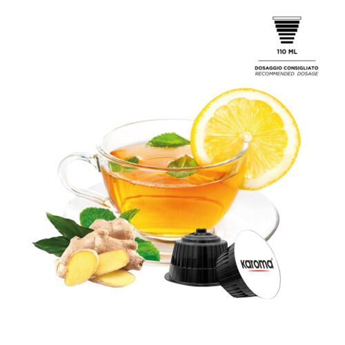 Karoma 16/96 Kapsel TEE ZENZERO E LIMONE- kompatible DOLCE GUSTO