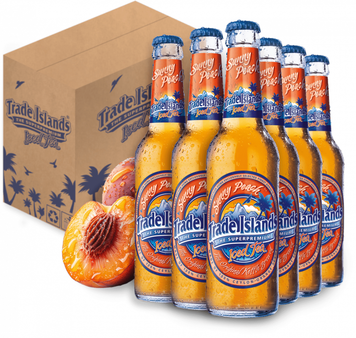 Trade Island´s Tee Peach - 6 Flasche x 0,33 lt.