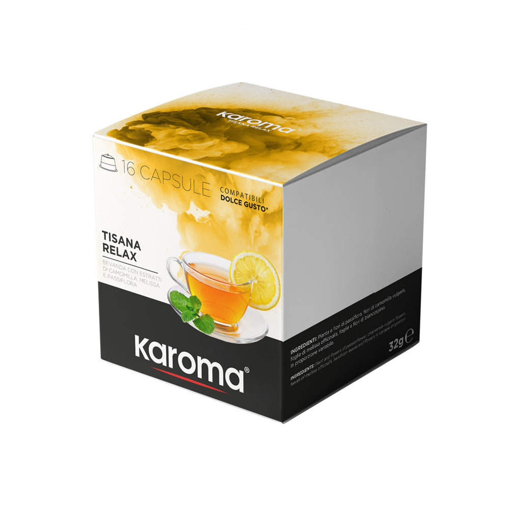Karoma 16/96 Kapsel TISANA RELAX- kompatible DOLCE GUSTO