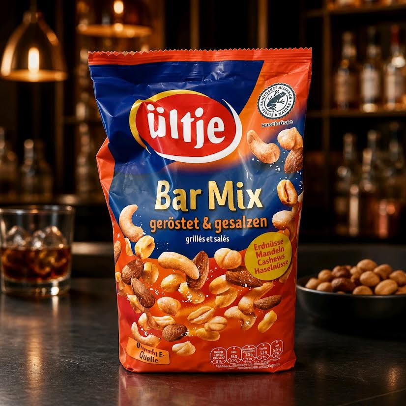 Mix aus Nusskernen und Erdnusskernen, geröstet und gesalzen Bar Mix 1kg