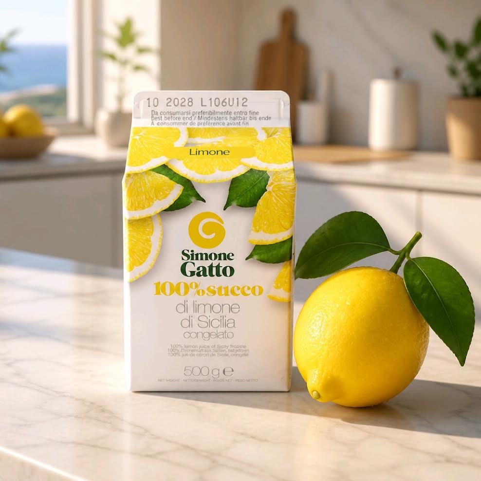 Zitronensaft Gatto aus Sizilien 500g.
